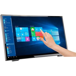 Hannspree HT 248 PPB computer monitor 60,5 cm (23.8") 1920 x 1080 Pixels Full HD LCD Touchscreen Tafelblad Zwart