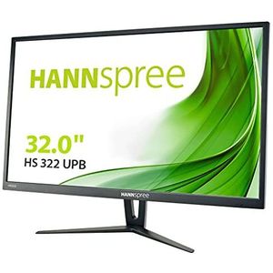 Hannspree 80cm/31,5"" (2560x1440) HS322UPB 16:9 5ms HDMI DisplayPort USB VESA Luidspreker WQHD Zwart