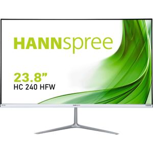Hannspree HC240HFW (1920 x 1080 Pixels, 23.80""), Monitor, Wit, Zilver