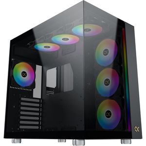 Xigmatek - Aqua Ultra - PC Behuizing - Zwart - Gehard Glas - 7 ARGB Ventilatoren