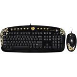 Golden Aloha - Golden Sunset - Multimedia Keyboard & G-laser Mouse Desktop Set - DE Layout