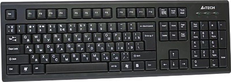 A4Tech - KR-85 Toetsenbord - Zwart - USB - QWERTY