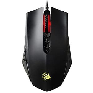Bloody A70x Optische Gamingmuis Light Strike (LK) Schakelaar & Scroll - Volledig Programmeerbare Macro's (A70x-MatteBlack)