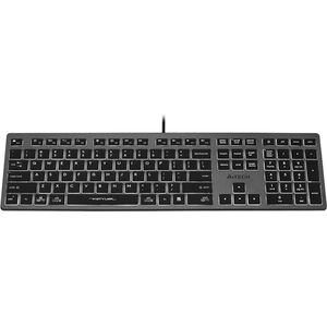 A4Tech - FSTYLER FX60H - Toetsenbord - Zwart, Grijs - USB - QWERTY