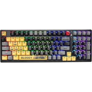 A4 Tech toetsenbord A4TKLA47262 Mechanisch Zwart Multi kleuren QWERTY