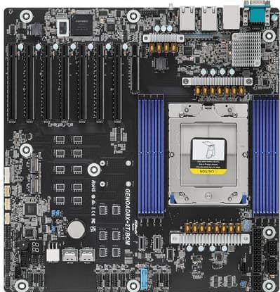 Asrock Rack Genoad8x-2t/bcm Moederbord - EEB - Single Socket SP5 - Ondersteunt AMD EPYC™ 9005/9004