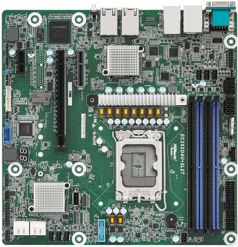 AsRock - EC262D4U-2L2T Moederbord - Micro-ATX - Socket 1700 - DDR5