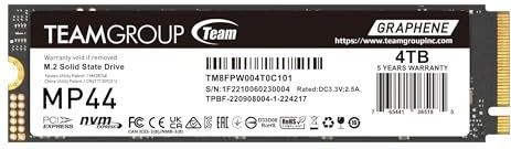 Team Group - MP44 - SSD - 4000 GB - M.2 2280 - PCIe 4.0