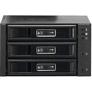 Joujye - JJ-N-36TM - Behuizing - Zwart - Voor 3 HDD's - Aluminium