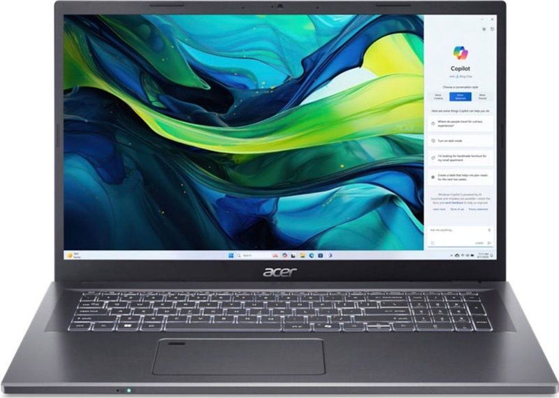 Acer - Aspire 17 Laptop - Grijs - 17,3 FHD IPS - Intel Core 7 - 16 GB RAM - 1 TB SSD - NVIDIA RTX 2050 - Windows 11