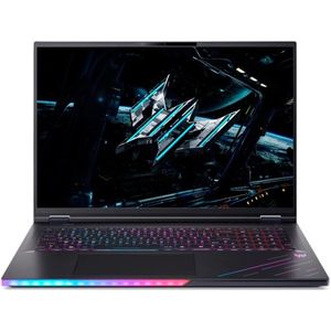 Acer Predator Helios 18 AI RTX 5080 (18", 4000 GB, 64 GB, DE, Intel Core Ultra 9 275HX), Notebook, Zwart