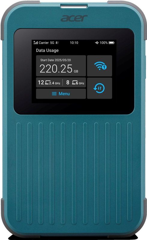 Acer - 5G Hotspot Connect M4 - Mobiele Wi-Fi Router - Groen - Inclusief 20GB