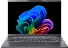 Acer Aspire 16 AI A16-52M-70JW - Laptop - Grijs - 16 inch - Intel Core Ultra 7 - 256V - 16 GB LPDDR5x-SDRAM - 512 GB SSD - Wi-Fi 7 - Windows 11 Home