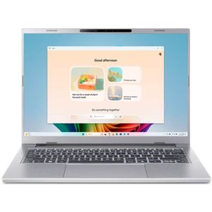 Acer Aspire 14 AI OLED (14", 1000 GB, 32 GB, DE, Intel Core Ultra 7 258V), Notebook, Zilver