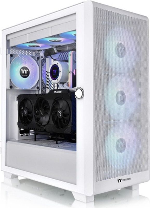 Thermaltake - S250 TG ARGB - PC-behuizing - Wit - Gehard Glas