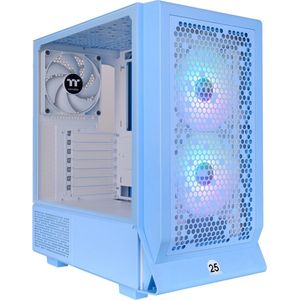 Thermaltake - Ceres 330 TG ARGB - PC-behuizing - Blauw - Gehard Glas