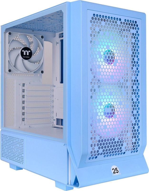 Thermaltake - Ceres 330 TG ARGB - PC-behuizing - Blauw - Gehard Glas