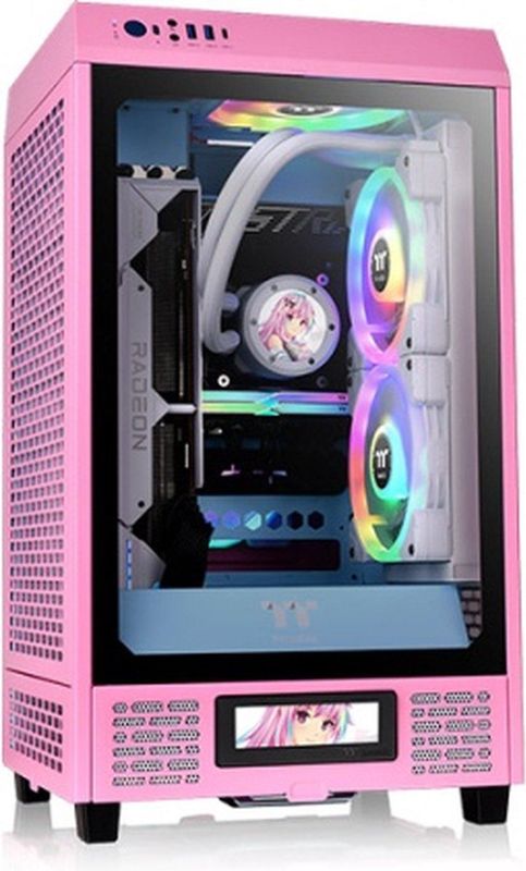 Thermaltake - The Tower 200 Bubble - PC-behuizing - Roze
