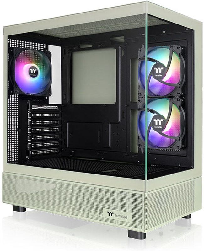 Thermaltake - View 270 Plus TG ARGB - PC-behuizing - Groen - E-ATX, mATX, Mini-ITX, ATX