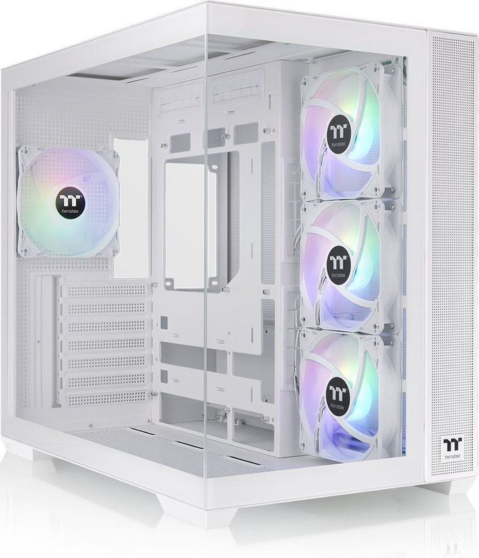 Thermaltake - View 380 TG ARGB - PC-behuizing - Sneeuwwit - Materiaal: Gehard Glas