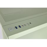 Thermaltake - View 380 TG ARGB - PC-behuizing - Groen - Mini-ITX, ATX, mATX