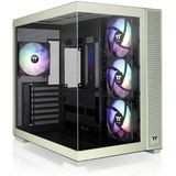 Thermaltake - View 380 TG ARGB - PC-behuizing - Groen - Mini-ITX, ATX, mATX