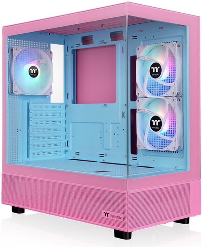 Thermaltake - View 270 Plus TG ARGB - PC-behuizing - Roze - Gehard Glas
