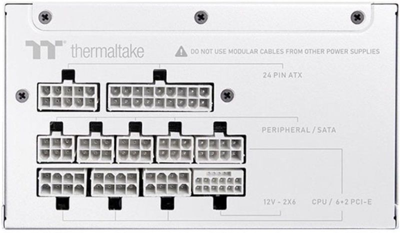 Thermaltake - Toughpower GT - PC-Voedingseenheid - Wit - 850W - Volledig Modulaire Ontwerp