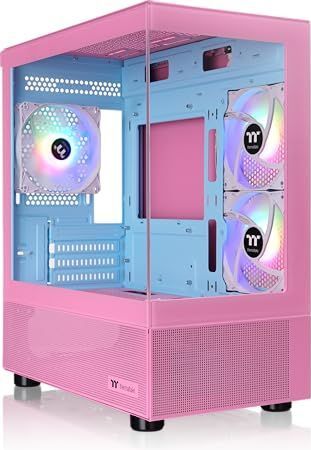 Thermaltake - View 170 TG ARGB - PC-behuizing - Roze - M-ATX - Mini-ITX