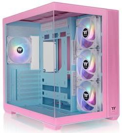 Thermaltake - View 380 TG ARGB - PC-behuizing - Roze - Tempered Glass x 2