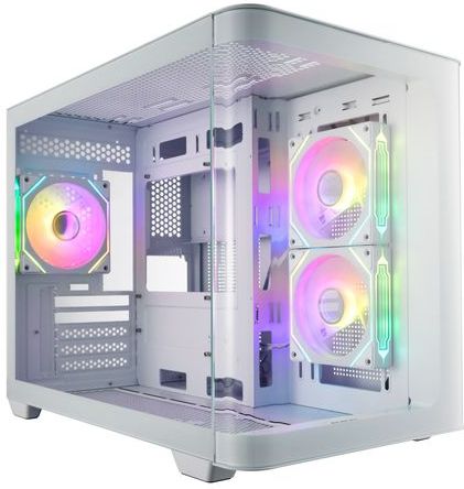 FSP - GEH Mini S380-WA - PC Behuizing - Wit - Compacte Mini-Toren