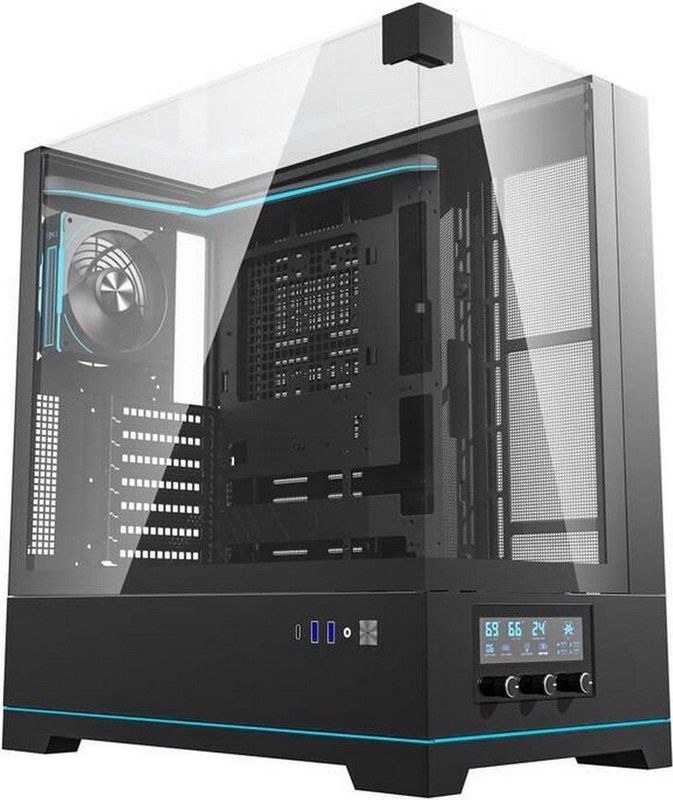 Darkflash - DY450 Pro - PC Behuizing - Zwart - ATX Tower