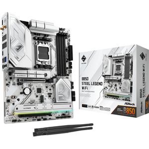 ASROCK - B850 Steel Legend WiFi - Moederbord - ATX - Socket AM5 - AMD B850 - DDR5 - Realtek ALC1220 - Wi-Fi 7 - Bluetooth - Realtek 2.5G LAN