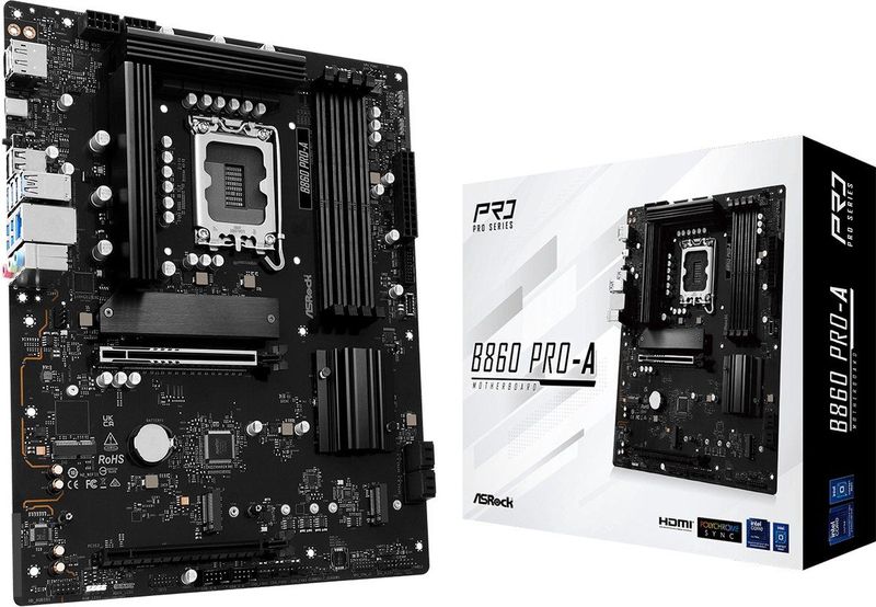 AsRock - B860 Pro-A - Moederbord - ATX - LGA 1851 - Intel B860 - DDR5