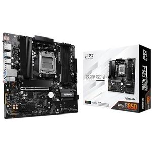 ASRock B850M Pro-A Moederbord - AMD B850 - AMD AM5 socket - DDR5 RAM - Micro-ATX