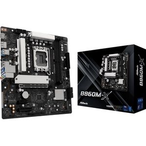ASRock - B860M-X Moederbord - ATX - HDMI - DisplayPort - DDR5 Ondersteuning