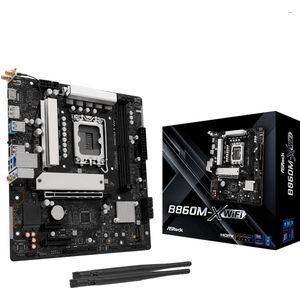 AsRock - MB Intel 1851 B860M-X WiFi - Moederbord - Zwart - mATX