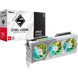 ASRock - Radeon RX 9060 XT Steel Legend OC - Videokaart - 16 GB - GDDR6 - PCIe 5.0