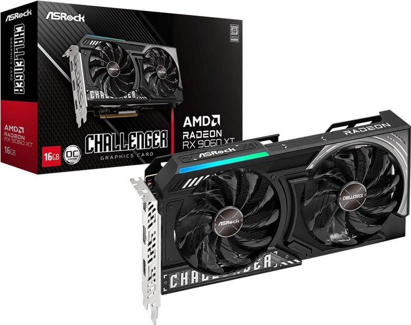 ASRock - RX 9060 XT Challenger OC - Videokaart - 16 GB GDDR6