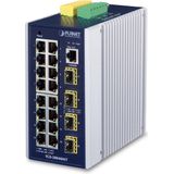 PLANET - IGS-20040MT - Gigabit Managed Ethernet Switch - IP30 - 20-poorts