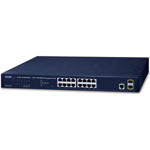 PLANET - GS-4210-16T2S - 16-Port Managed Gigabit Ethernet Switch - 2 SFP Interfaces