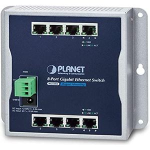 PLANET - WGS-803 - Ethernet-Switch - 8-Poorts - IP30 Metalen Behuizing