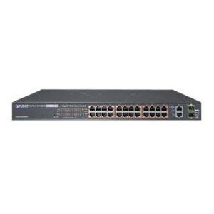 PLANET - Web Smart Fast Ethernet PoE Switch - 24-poorts - RJ45 - 420W