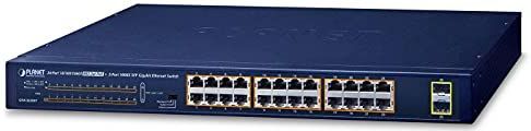 Planet - GSW-2620HP - Netwerkschakelaar - Zwart - 24 Poorten - PoE