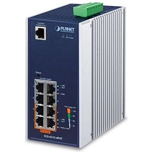 Planet - IGS-4215-4P4T - Netwerkschakelaar - Zwart - 4-poorts 10/100/1000T - 4-poorts 10/100 PoE - Beheerd - PoE-budget 144 W