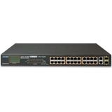 Planet - FGSW-2622VHP - PoE+ Switch - 24 Poorten - 2 Gigabit Combo Poorten