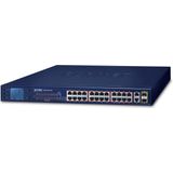 Planet - FGSW-2622VHP - PoE+ Switch - 24 Poorten - 2 Gigabit Combo Poorten