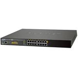 Planet - Injector Hub - 16-poorts - Gigabit - 60W Ultra PoE - Beheerd - 600 Watt PoE Budget