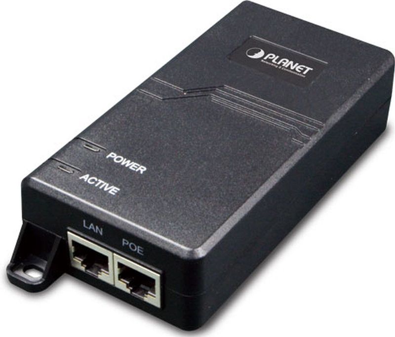Planet - Single-Port PoE Injector - 10/100/1000Mbps - 60W - 802.3at