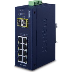 PLANET - IGS-1020TF - 10-Port Gigabit Ethernet Switch - IP30 - Industrial